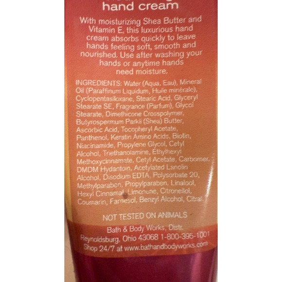 Bath & Body Works Napa Valley Sunset Hand Cream 2FL OZ - Picture 4 of 4